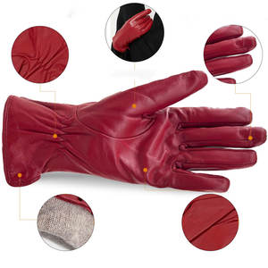Gants en cuir véritable à 100% pour femmes, gants en cuir tendance, qualité supérieure, design personnalisé, gants en cuir professionnels, thermiques - Product Image 2