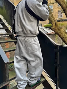 Chándales de hombre de algodón 100% de alta calidad hechos a medida, chándal cómodo de peso pesado de secado rápido para hombres - Product Image 5