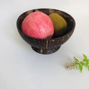 Cuenco de coco de diseño único al por mayor con base cuenco de color natural ensalada, mezcla de frutas, vajilla decorativa precio barato logotipo personalizado - Product Image 6