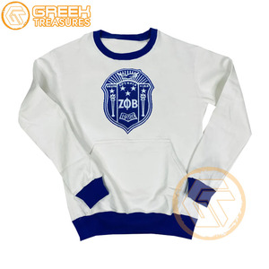 Sweat-shirt en molleton de coton respirant pour femme, personnalisé et brodé, Zeta Phi Beta, idéal pour l'hiver, 380g - Product Image 2