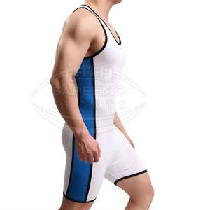 Conjunto de Singlet de Lucha Libre con Impresión de Logotipo Personalizado, Diseño Atlético Elegante, Tela Resistente, SAPEEMO SPORTS SS-WS-05 - Product Image 4