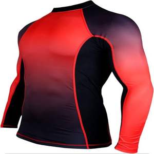 Rashguard personnalisé avec logo, anti-UV, manches longues, en Spandex/Polyester, séchage rapide, respirant, léger, unisexe, dernière collection, directement de l'usine - Product Image 1