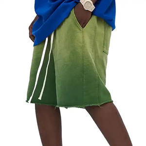 Streetwear de haute qualité lavage à l'acide de sueur court pour hommes personnalisé coton cordon Vintage en détresse Shorts décontracté Shorts - Product Image 2