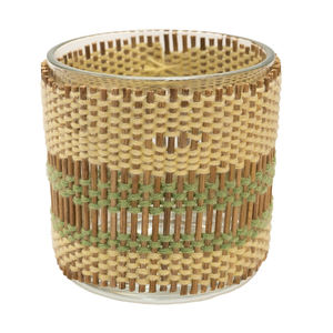 Portavelas de bambú al mejor precio/portavelas de vidrio decoración del hogar y la cocina iluminar vacaciones para Navidad al por mayor - Product Image 6