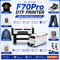 Impresora DTF de 60 cm para Telas Oscuras, Impresión con Tinta Blanca de Alta Opacidad en Camisetas y Sudaderas Negras, Máquina de Película Vibrante I3200