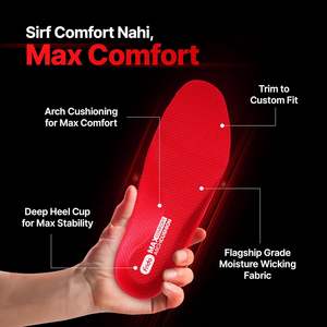 Plantillas Ortopédicas Deportivas Unisex Frido Max Comfort Arch Cushion, Insertos Ortopédicos Con Espuma Hi-Per Proprietaria, Talón Profundo Que Alivia El Arco - Product Image 5