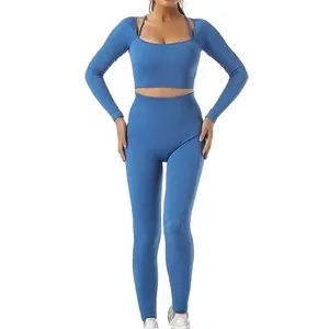 Gloednieuwe Actieve Kleding Yoga Outfits Gym Fitness Kleding Voor Vrouwen Yoga Sportkleding Bh En Leggings Workout Set