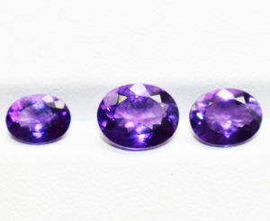 Améthyste violette facettée ovale VVS, pierre précieuse naturelle, propre à l'œil, toutes tailles calibrées, améthyste naturelle pour la fabrication de bijoux - Product Image 4