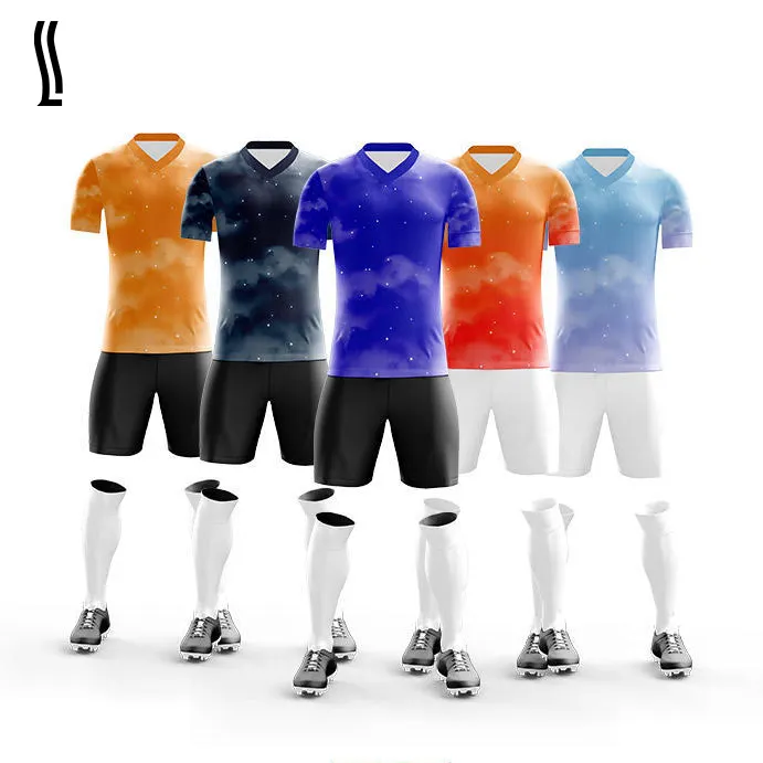 Luson Sublimatie Printing Methode Voetbal Jersey Voetbalshirt Voor Sportkleding Custom Sersey Jersey