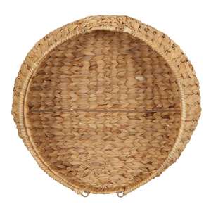 Handwoven Water Hyacinth Wicker <b>Basket</b> with Handles Handmade Storage <b>Basket</b> Wholesale eco-friendly Made by VgreenArt in Vietnam - Product Image 3
