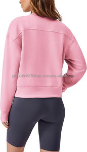 เสื้อสเวตเตอร์คอกลมนุ่มสำหรับผู้หญิง, เสื้อครอปแขนยาวลำลองน้ำหนักเบา2025 - Product Image 6