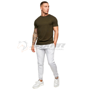 Camiseta básica para hombre, manga corta, algodón transpirable, estilo clásico de cuello redondo, ideal para capas, trabajo, uso diario informal, uso al aire libre - Product Image 4