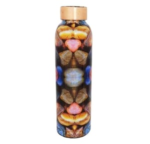Golden Color Water <b>Bottle</b> Handmade in Moradabad Personalized Gift with High Capacity - Product Image 5