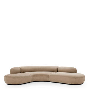 โซฟา Bjrn L สไตล์ร่วมสมัย ดีไซน์ผ้าสีทราย - Product Image 2