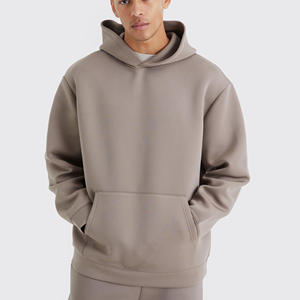 Sweat à capuche pour homme tendance, faible MOQ, 100% coton molletonné, confortable, design professionnel, vente en gros, logo personnalisé, couleurs - Product Image 5