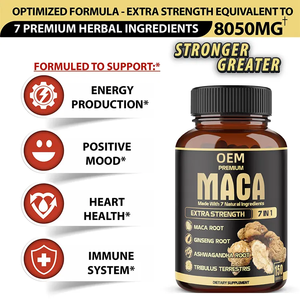 Cápsulas de Raíz de Maca 100% Orgánica al por Mayor, 500 mg, Suplemento Ayurvédico para Energía, Fuerza, Resistencia y Vitalidad para Hombres y Mujeres - Product Image 2
