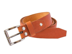 Cinturón de piel auténtica de vaca para hombre ODM personalizado con hebilla de plástico o cobre de longitud personalizada para Vaqueros - Product Image 5