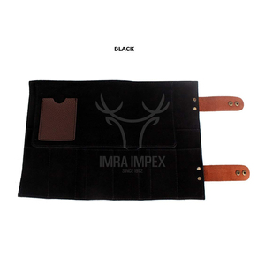 Imra Impex personalizable cuero enrollable tijeras soporte bolsa profesional bolsa de herramientas para salón peluquero y estilista - Product Image 3