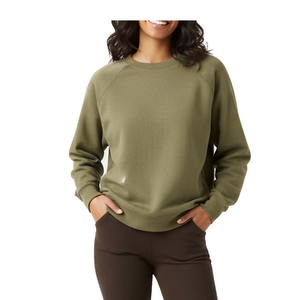 Sudadera de Mujer Transpirable, Informal, de Invierno, Estampada, de Punto, Cuello Redondo, Corte Regular, Felpa Sólida, Antiencogimiento - Product Image 5