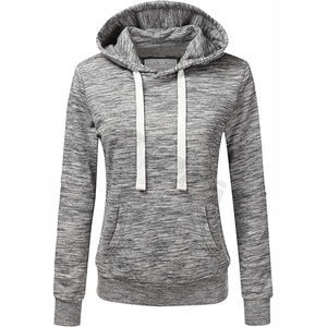 Pull à capuche en coton de haute qualité pour femmes Logo personnalisé imprimé respirant et durable pour le printemps automne grande taille XS - Product Image 1