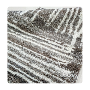 Tapis marron ivoire noué à la main doux et durable en laine de Nouvelle-Zélande pour le sol de la chambre à coucher du salon et la décoration intérieure élégante - Product Image 3