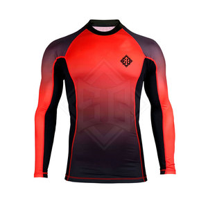Équipement d'entraînement de combat de bonne qualité personnalisé pour hommes Rash Guard MMA Rash Guard à prix raisonnable - Product Image 1
