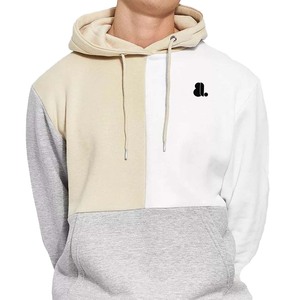 Sudadera con Capucha para Hombre, Nueva Moda, 100% Algodón, Diseño de Bloques, Forro Polar Grueso para Invierno, Logotipo Bordado con Pedrería, Diseño Sólido en la Parte Delantera - Product Image 5