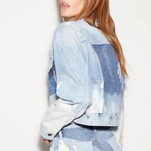 Nouveau style de vestes en denim d'automne pour femmes 100% coton pour l'extérieur et vêtements décontractés personnalisés coupe-vent respirant - Product Image 4