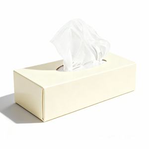 Luxury Facial Tissue Box 4Ply Extra Soft <b>Thick</b> <b>Paper</b> for Skin Care Home Hotel and Business Use - Product Image 2