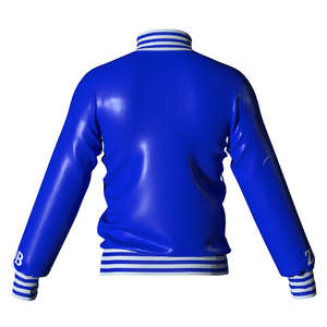 Zeta Phi Beta Varsity <b>Leather</b> <b>Jacket</b> with Winter Embroidery Decoration - Product Image 2