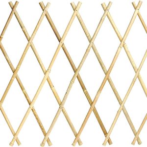 180 di bambù naturale x 90 cm traliccio recinto da giardino espandibile con griglia da 12/14mm per spazi di vita all'aperto - Product Image 1