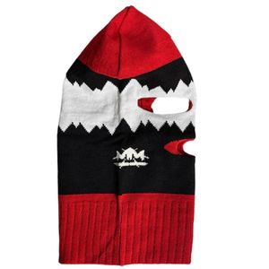 หน้ากากไหมพรมคลุมหน้า สำหรับฤดูหนาว หน้ากากสกี ปิดหน้าเต็มใบ อุ่นสบาย ลายถักแจ็คการ์ด สไตล์สตรีทแวร์ - Product Image 3