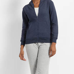 Sudadera con capucha y cremallera de Invierno para mujer de calidad superior recién llegado ropa informal transpirable con cuello con capucha de etiqueta privada - Product Image 4