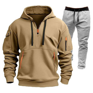 Survêtements à capuche décontractés pour hommes, de haute qualité, sportswear uni, design personnalisé, légers, vente chaude, pour l'hiver, en gros - Product Image 1