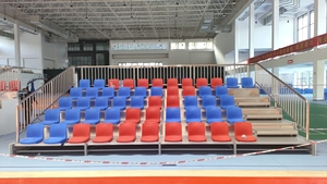 JY-715 Vente en gros de gradins rétractables, système de sièges télescopiques, gradins <span class=keywords><strong>pour</strong></span> stades de basketball intérieurs, gymnases, sièges de tribunes - Product Image 2
