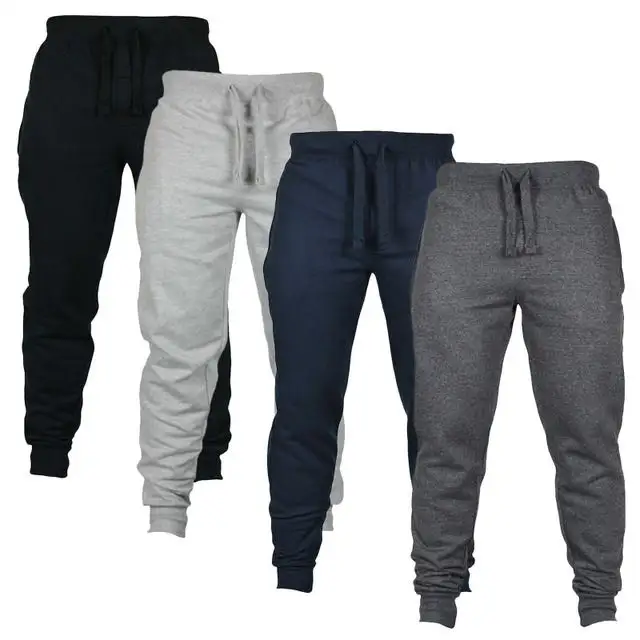 Pantalones deportivos ajustados para hombre, Joggers de chándal informales para adultos, ropa de calle, chándal de algodón para correr