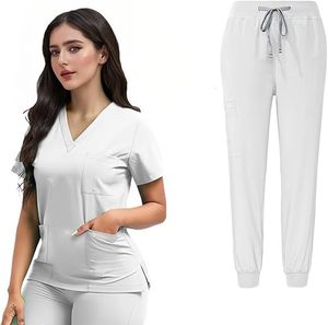 El mejor conjunto de uniformes médicos Uniforme de seguridad de hospital de talla grande Conjunto de mono de Enfermería de una pieza personalizado - Product Image 6