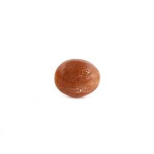 Pierre de soleil naturelle polie de 30,2 carats, pierre de lune orange facettée de forme ovale, pierre précieuse non montée, hauteur de 8 mm et diamètre du trou de 1 mm - Product Image 1