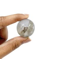 Boule de cristal de quartz fumé faite à la main - Forme de cœur REIKI - Équilibrage des chakras et croissance spirituelle - Vente en gros pour la méditation - KALA CULTURE