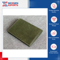 Design élégant ODM Logo personnalisé acceptable Couverture de passeport en cuir cousue à la main avec blocage RFID pour les acheteurs en gros