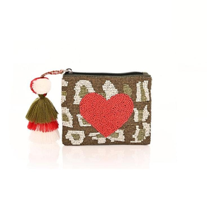 Stylish Seed beaded purse handmade embroidery <b>pouch</b> factory price Custom logo seed bead <b>zip</b> coin <b>pouch</b> wholesale - Product Image 3