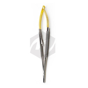 Castroviejo Micro Porte-Aiguille 14cm Instruments Médicaux Chirurgicaux Embouts en Carbure de Tungstène Mâchoires Dentelées Grip Microchirurgie Ophtalmique - Product Image 4
