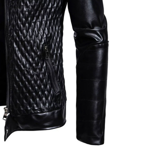 Bonne vente hommes vestes en cuir à vendre coupe-vent en cuir personnalisé matériel fait hommes vestes à manches longues pour le prix bon marché - Product Image 6