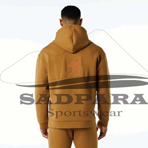 Moda Hombres Gimnasio Sudadera con capucha Sostenible Cómodo Peso pesado Personalizado Sudadera con capucha Puff Imprimir Sudaderas con capucha sólidas - Product Image 2