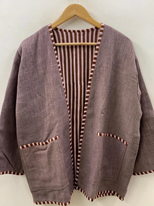 เสื้อคลุมกิโมโนผ้าฝ้ายสไตล์โบฮีเมียน แจ็คเก็ตฤดูหนาว เสื้อโค้ทวินเทจ เสื้อคลุมสั้น ของขวัญกิโมโนสำหรับเธอ ราคาขายส่ง - Product Image 2