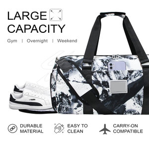 Bolsa de viaje de fitness grande resistente personalizada, bolsa de lona impermeable para Gimnasio Deportivo para hombres - Product Image 4