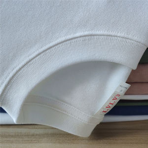 T-shirts tricotés à manches courtes en coton pour hommes T-shirt en coton pur personnalisé OEM Chemise d'été décontractée douce et confortable - Product Image 6