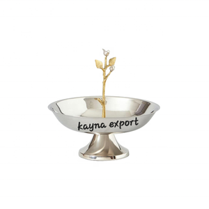 Cuenco de mármol blanco con soporte de metal dorado, cuenco de diseño personalizado - Product Image 5