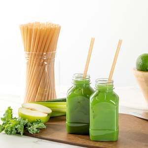 หลอดกระดาษทำจากชานอ้อย ทนทาน ทนความร้อน ใช้แล้วทิ้ง หนา สำหรับเครื่องดื่ม ชานม กาแฟ - Product Image 5