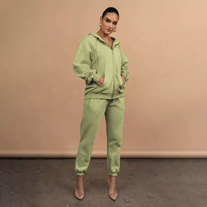 Nouveauté, survêtement patchwork, prix de gros, 100% coton, sweat à capuche à manches longues, jogging, ensemble deux pièces à vendre - Product Image 3